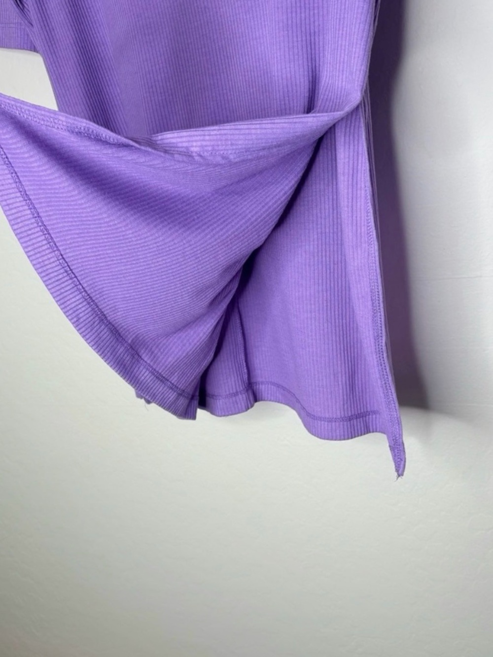 Dressed In Lala Purple Lavender Ribbed Playsuit Top Only Size Small - Picture 7 of 9